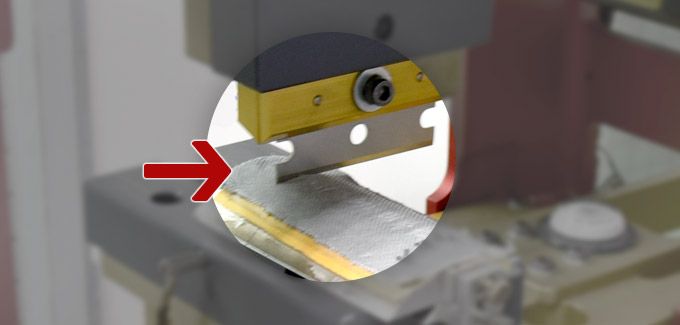 Test di taglio funzionale del tessuto