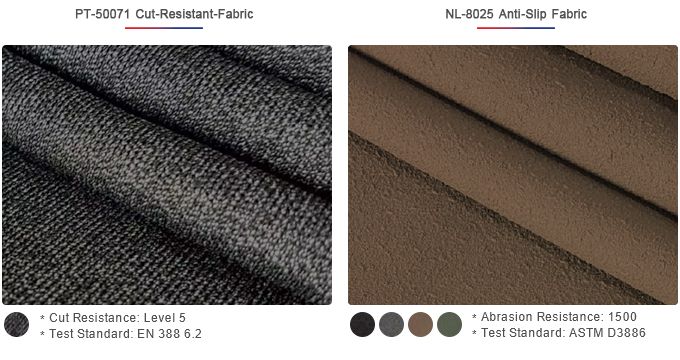 Tessuti protettivi PT-50071 e NL-8025 di Nam-Liong