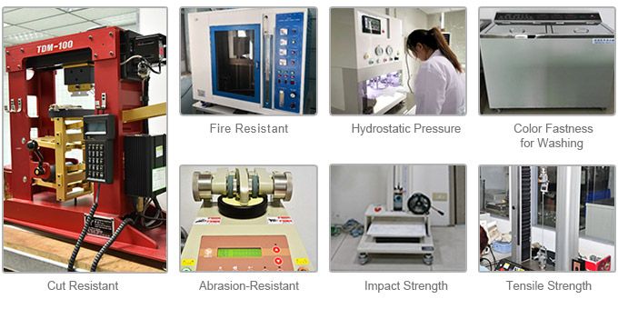 nhiều thử nghiệm khác nhau được tiến hành để đảm bảo chất lượng vải